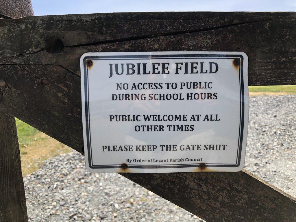 Jubilee Field Sign